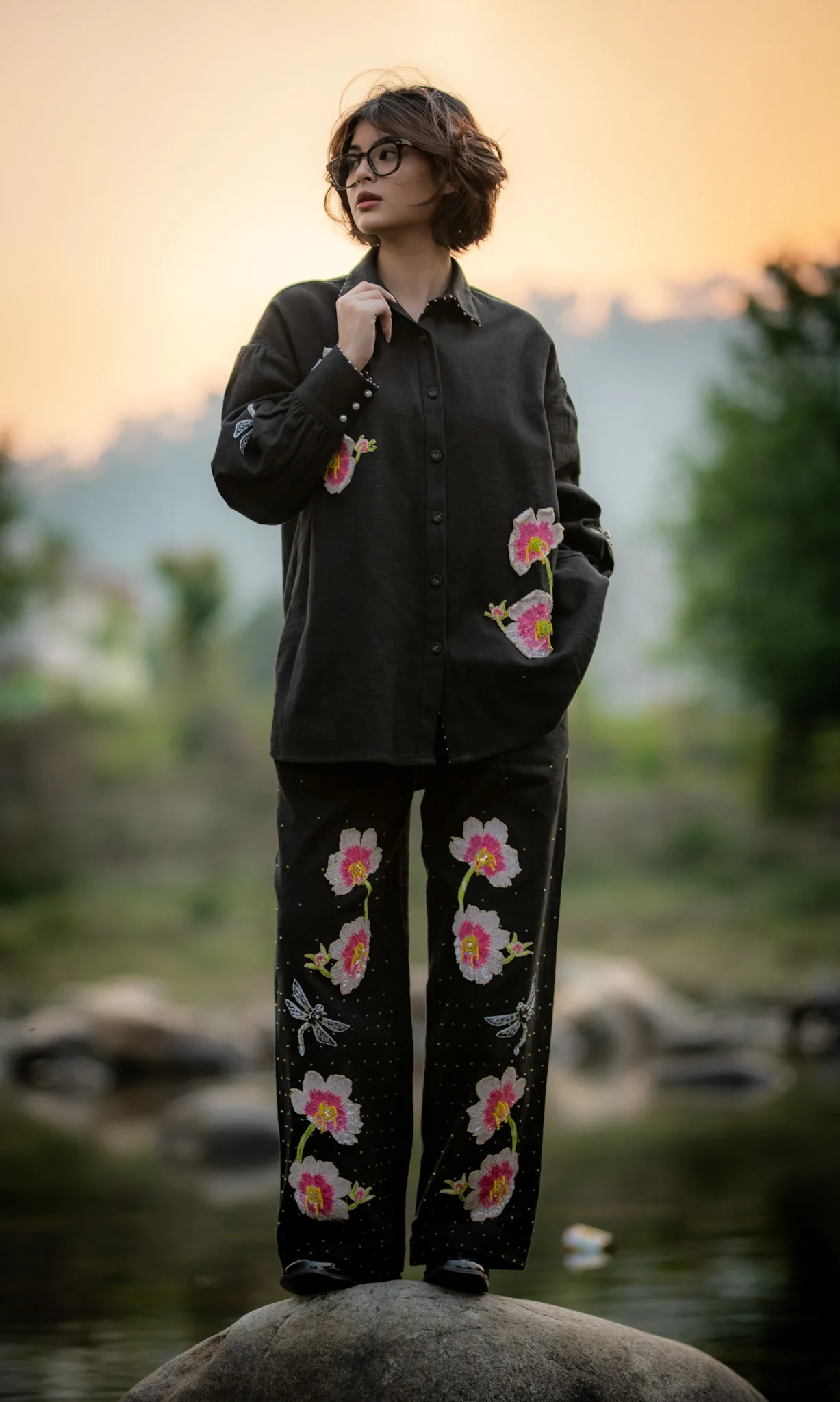 Himalayan Hemp Nightbloom Shirt - Image 5