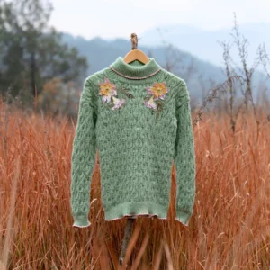 Fern Blossom Handcrafted Sweater