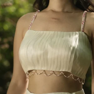 Ivory Blossom Crop Top
