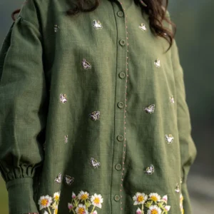 Green Hemp Bloom Shirt