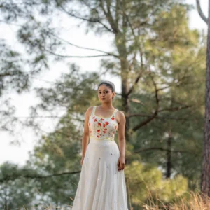 Red Bloom Co-ord Set